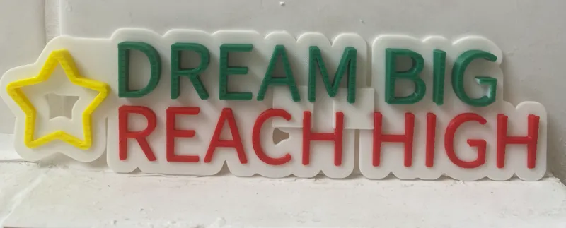 Dream Big Sign Magnetic