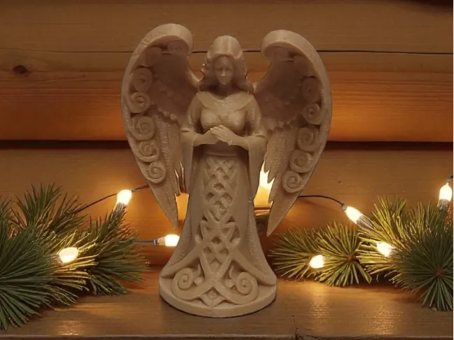 Celestial Nordic Angel - Christmas-themed figurine