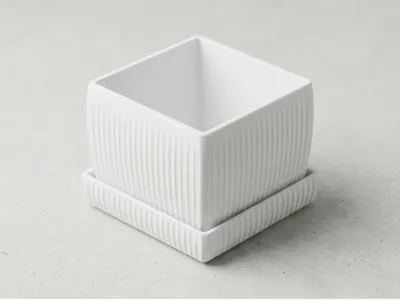 Minimalist Fluted Planter - Kuba Planto