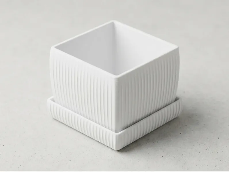 Jardinière Minimaliste Cannelée - Kuba Planto
