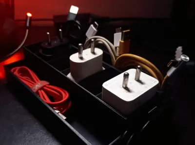 Charger & Cables Organizer Box