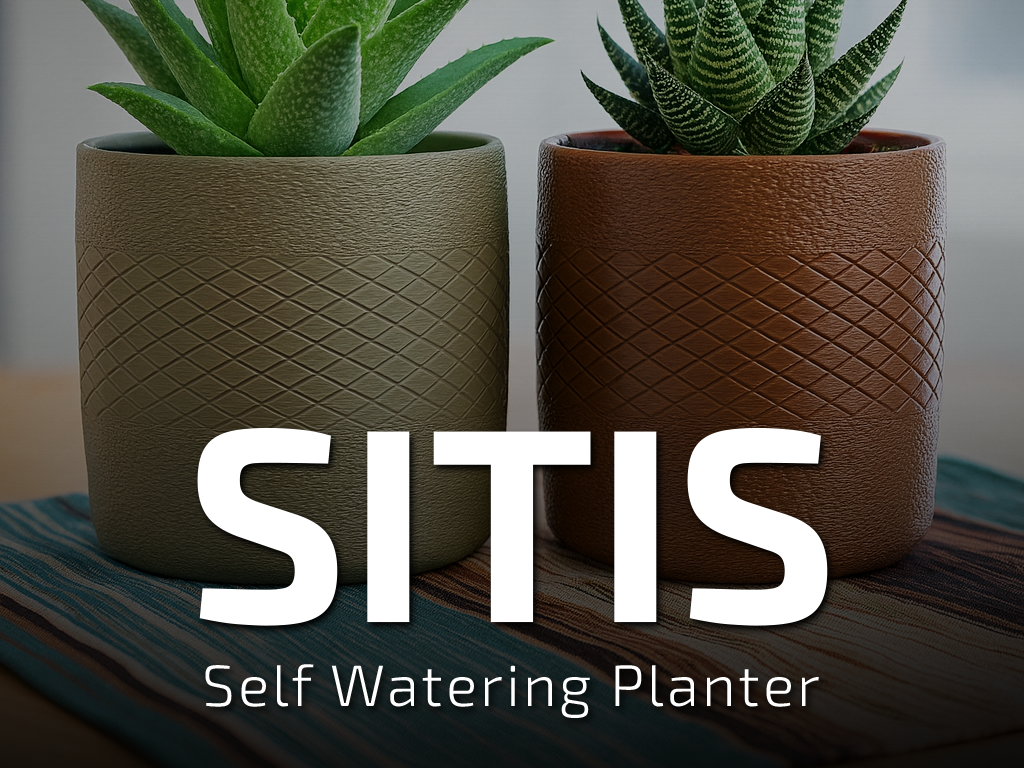 Sitis - Self-Watering Succulent & Herb Planter