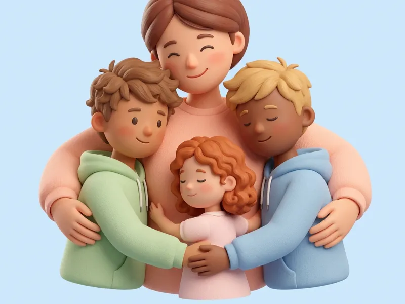 Muttertag eine Herzliche Familie