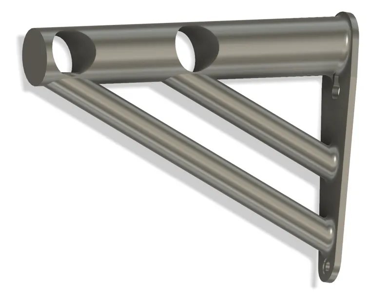 Curtain rod holder double curtains very stable