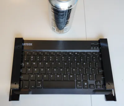 Small keyboard under desk/table mount/tray/rails