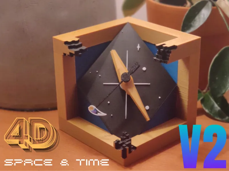 Cosmic Chronos Cube V2: A 4D Journey in Space-Time