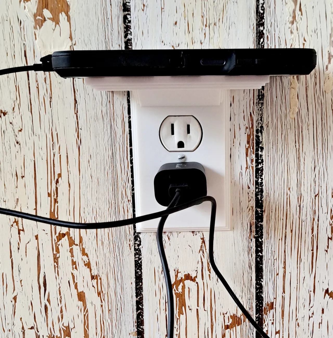 Outlet Cover with Shelf for Phone, 2or4 plug model view 2