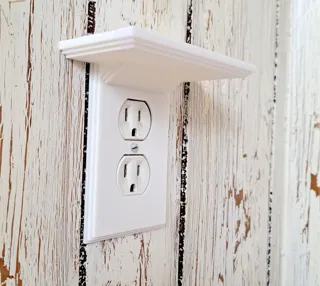 Outlet Cover with Shelf for Phone, 2or4 plug model