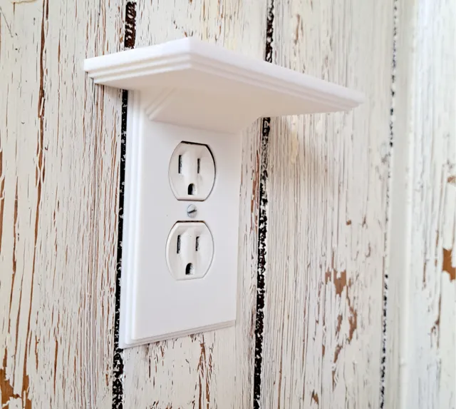 Outlet Cover with Shelf for Phone, 2or4 plug model