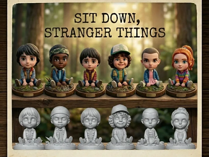 SENTADITOS STRANGER THINGS