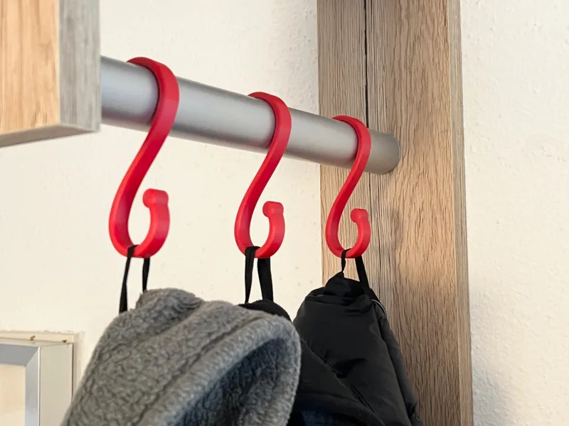 Space-Saving Wardrobe Hook