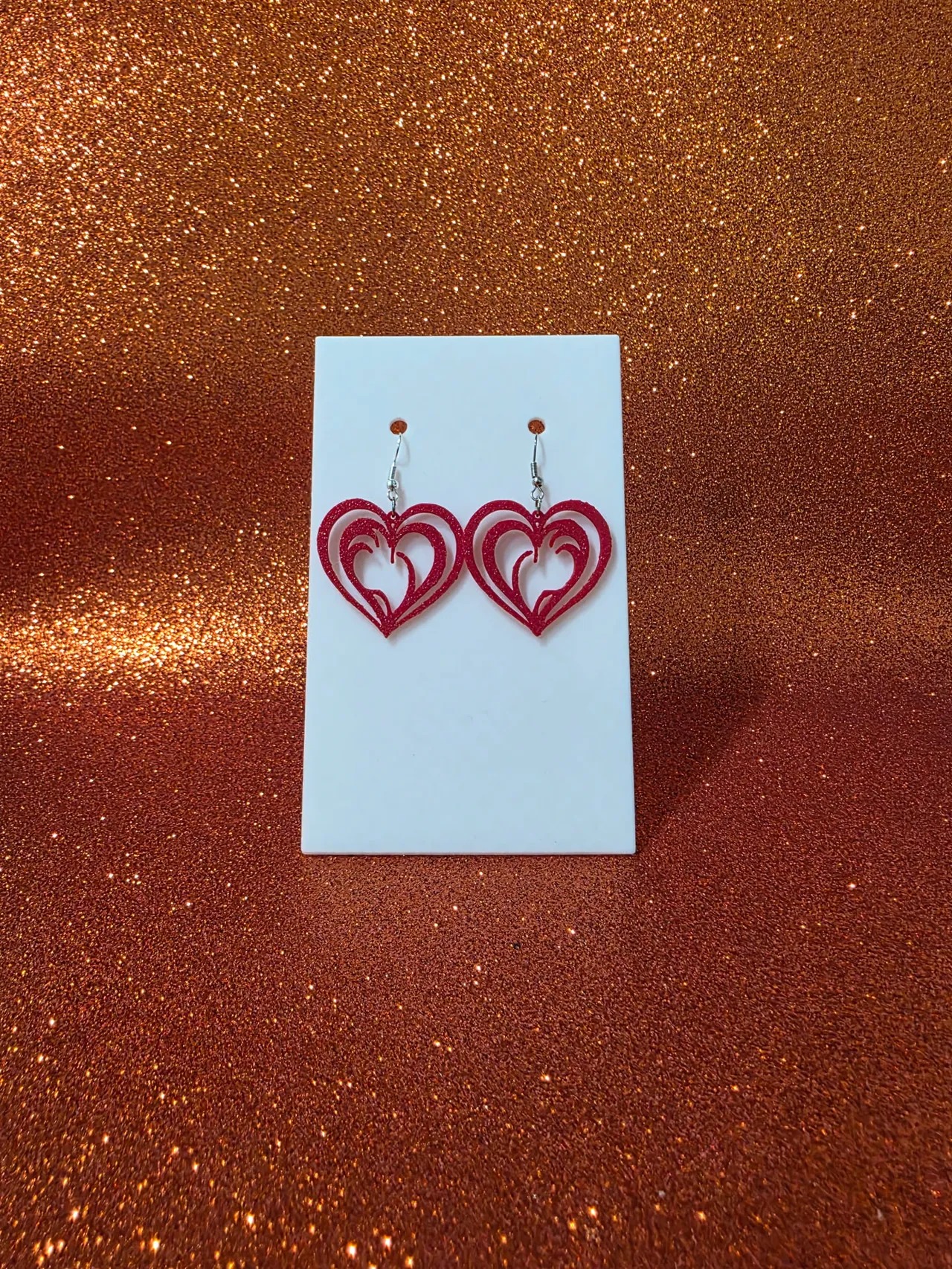 Fluid love earrings view 2