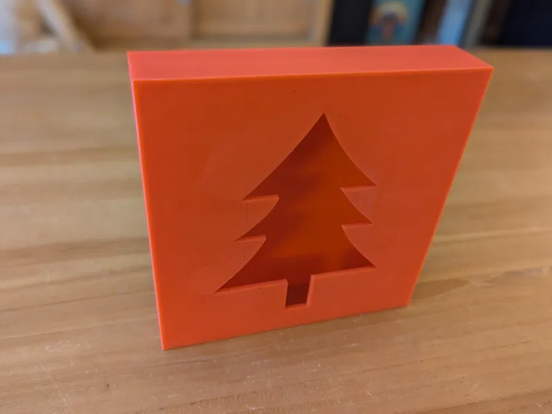 Small solid present box for christmas/celebrations