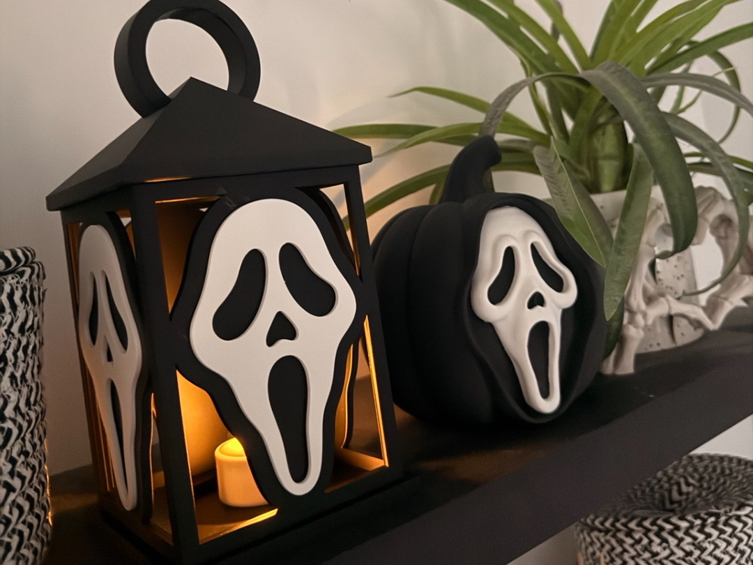 Halloween Ghostface inspired LED Lantern - 3D printed Decor, in stock in India