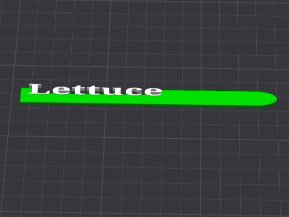 Lettuce Garden Marker