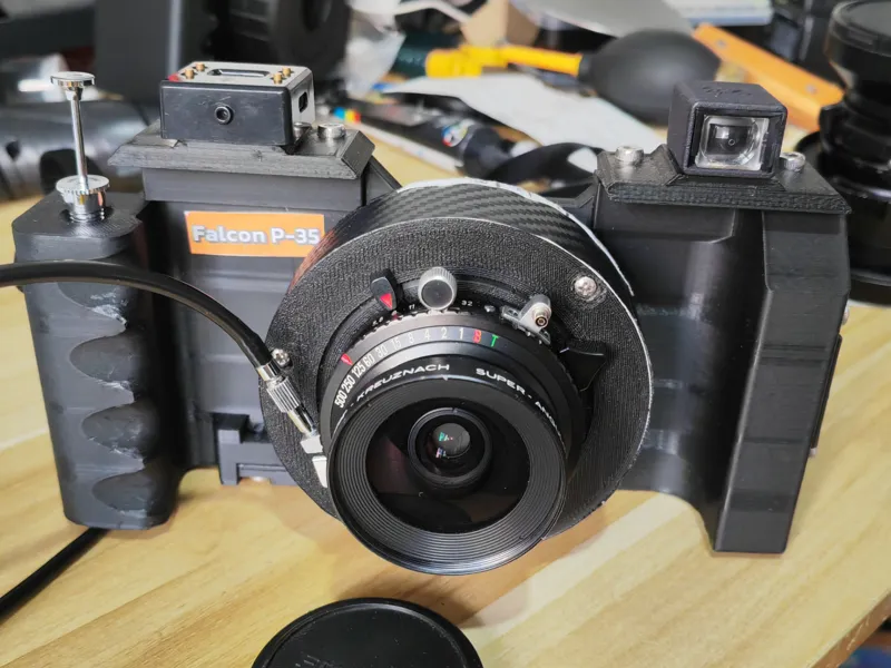 3D打印135宽幅胶卷相机Falcon P-35项目 哈苏xpan