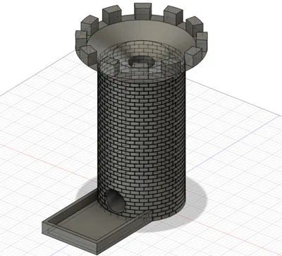Large Castle Dice Tower
