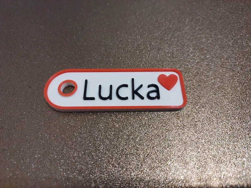 Klíčenka Lucka love