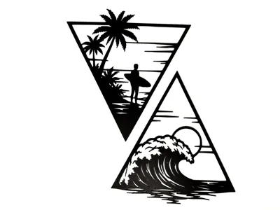 Surf and beach decoration