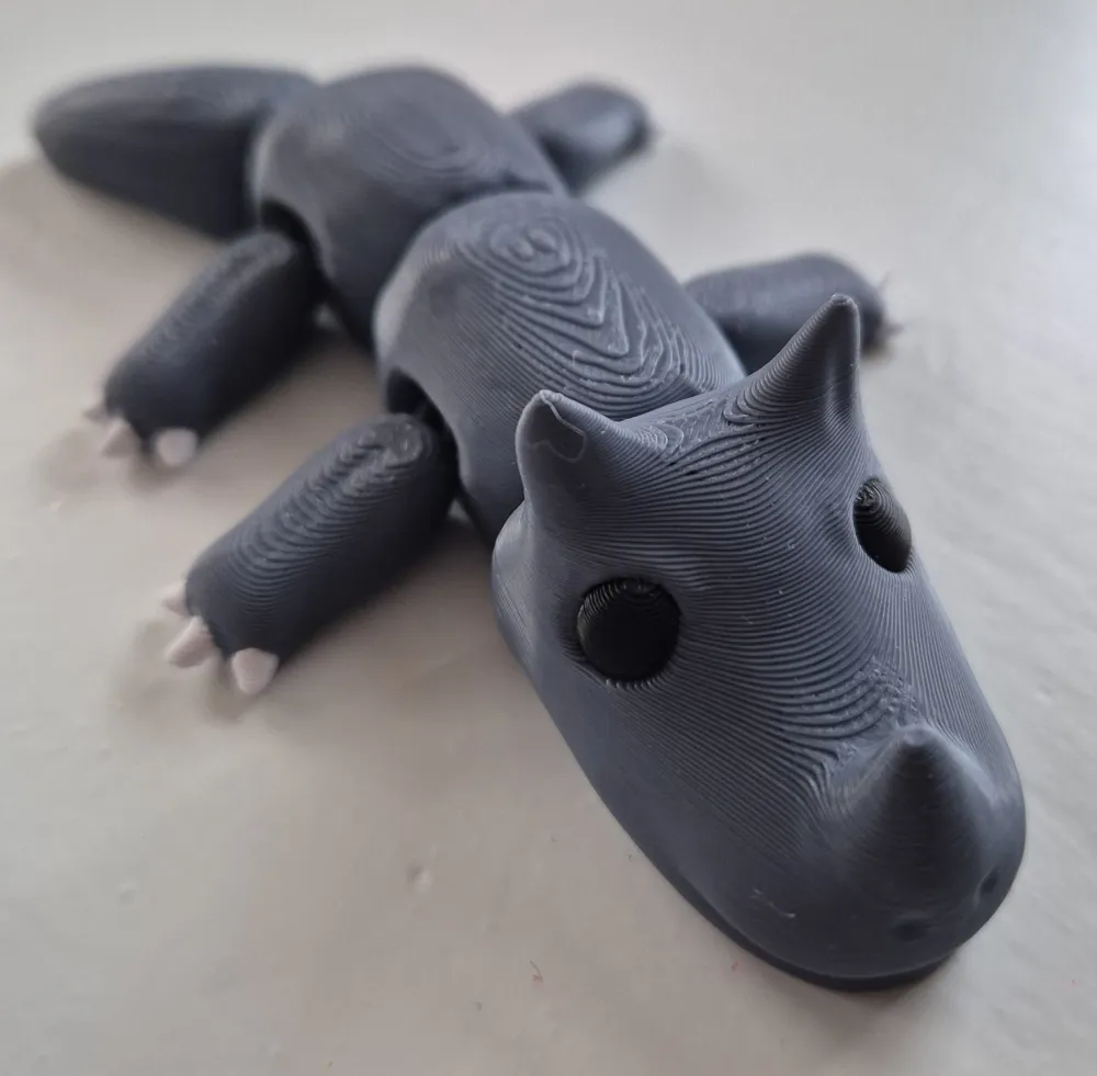 Cute Articulated Rhino - Free 3D Print Model - MakerWorld