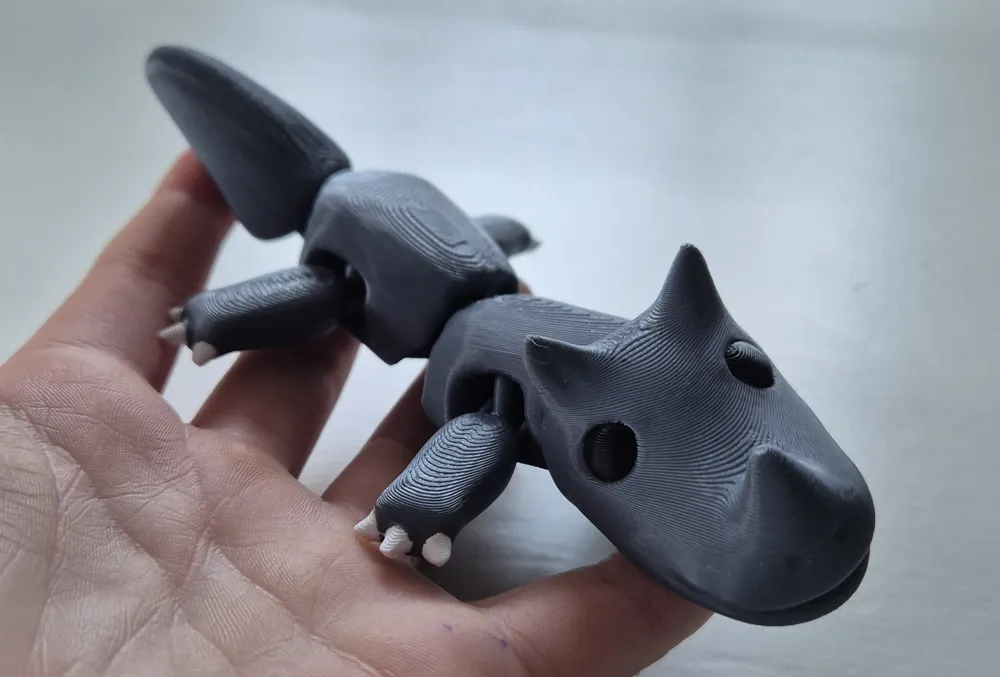 Cute Articulated Rhino - Free 3D Print Model - MakerWorld