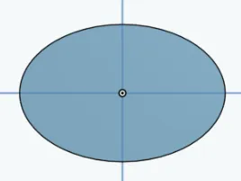 Flat Fat Ellipse 2D Basic Shape (Printable STL)