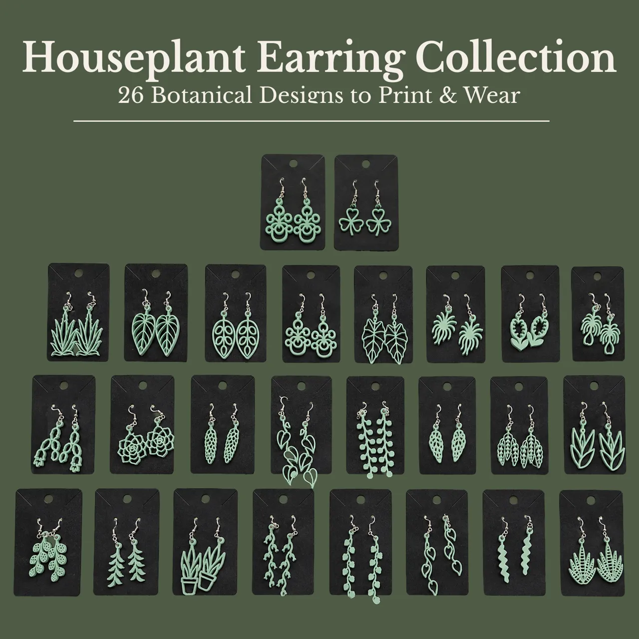 Houseplant Earring Collection view 3