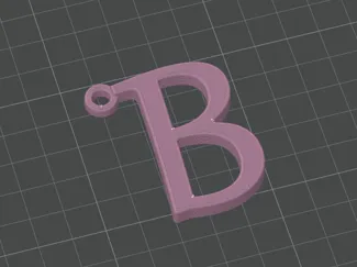 Porta Chiavi Lettera "B"