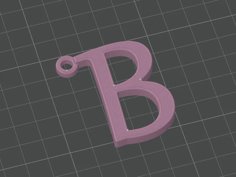 Porta Chiavi Lettera "B"