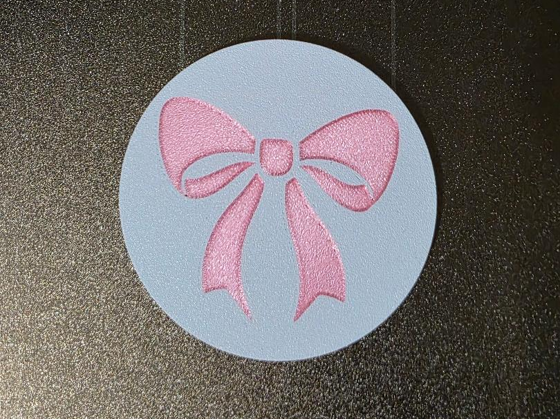 Pink Ribbon Awareness Coaster