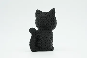 Accesorio para impresora 3D: Knitted Black Cat - Halloween — vista de referencia 4