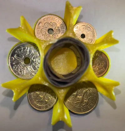 Danish coin organizer
