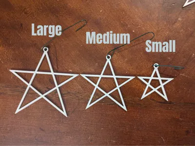 Lightweight Star Ornaments – 3 Sizes Available