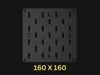 160x160 Kaizen Pegboard - 0.16mm, 2 walls, 4% infill