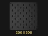200x200 Kaizen Pegboard - 0.16mm layer, 2 walls, 4% infill