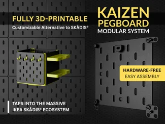 KAIZEN PEGBOARD Modular System - SKÅDIS compatible