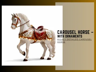 Carousel Horse – with ornaments