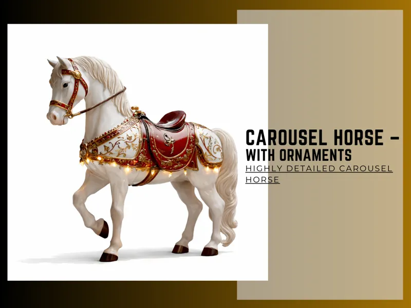 Carousel Horse – with ornaments