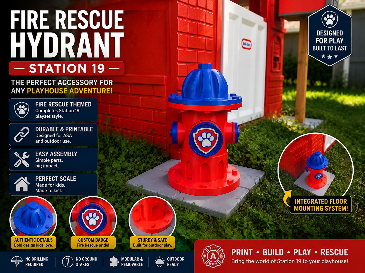 Firehouse Hydrant - Paw Patrol