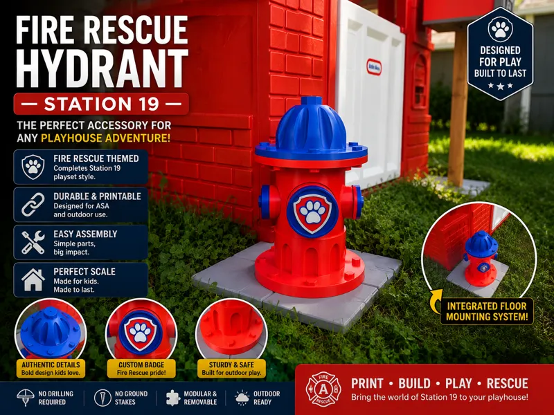 Firehouse Hydrant - Paw Patrol