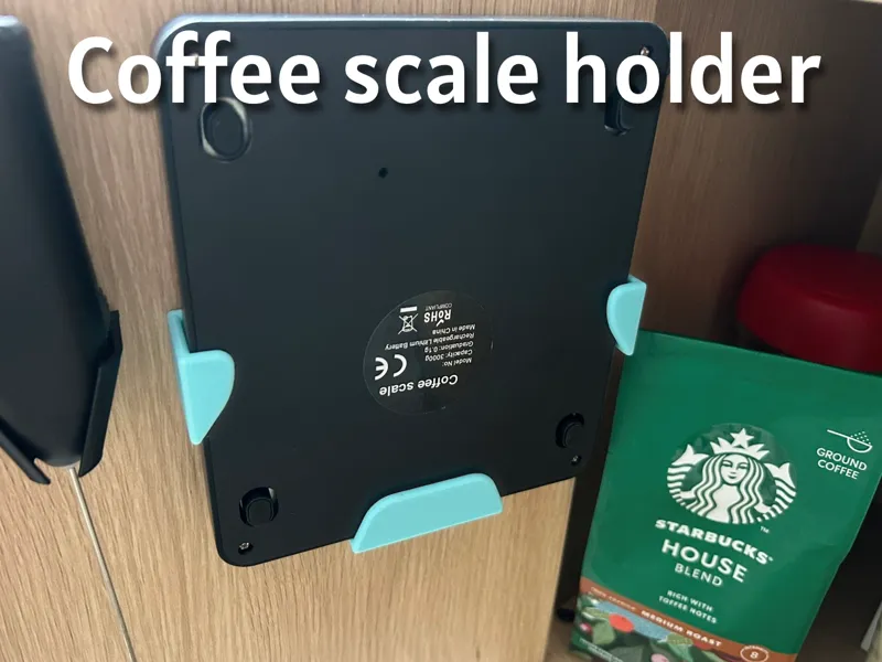 Coffee scale holder