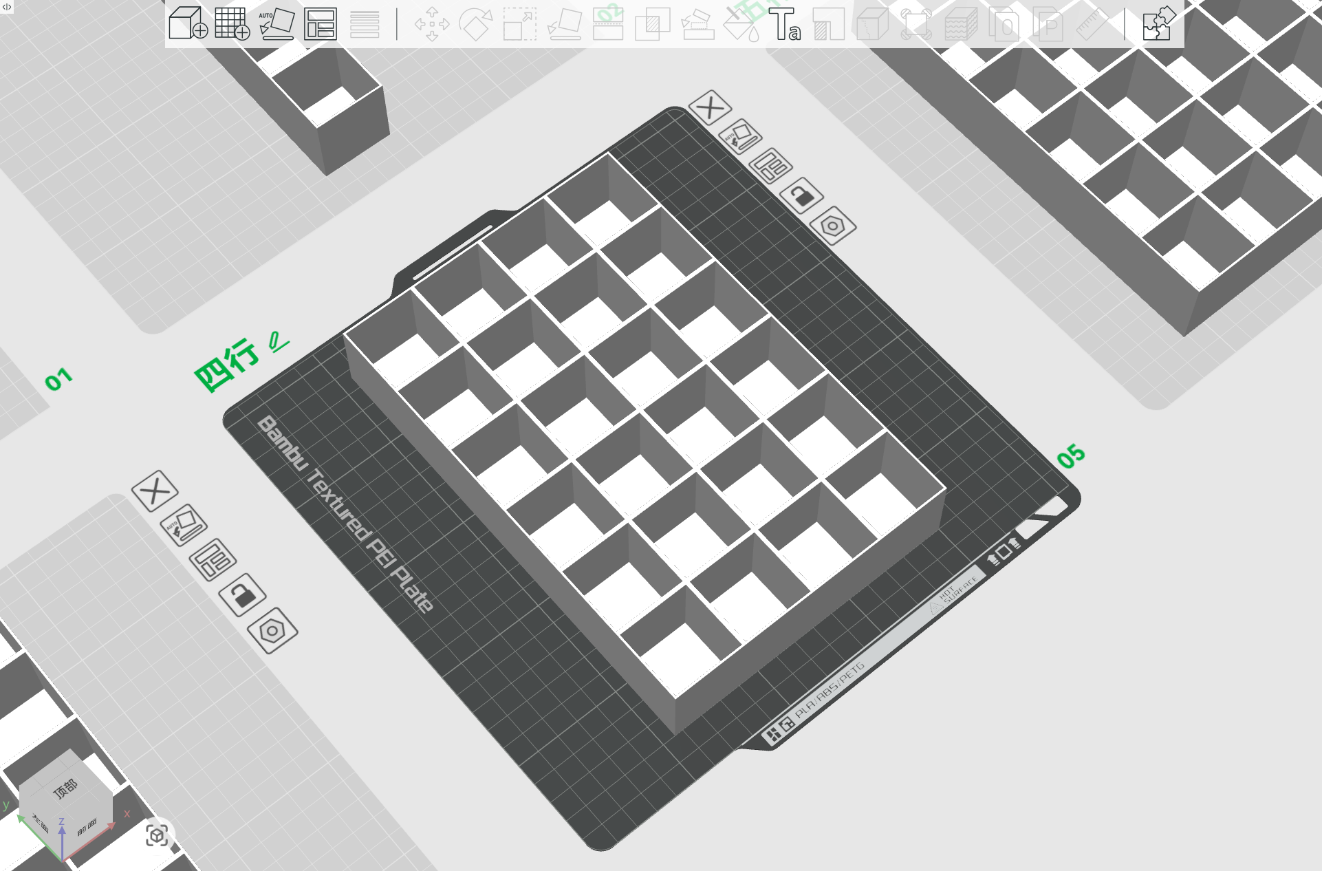 Miniatura 3 do modelo 3D 拼豆瓶收纳架