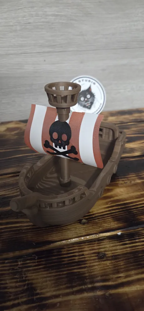 Making Ship Models Pirate Ship, Floating Bath Toy - Free 3D Print Model - MakerWorld