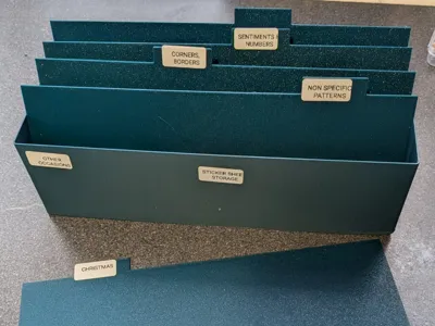 Sticker sheet storage