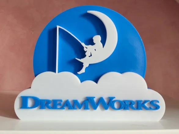 DreamWorks logo stand desk