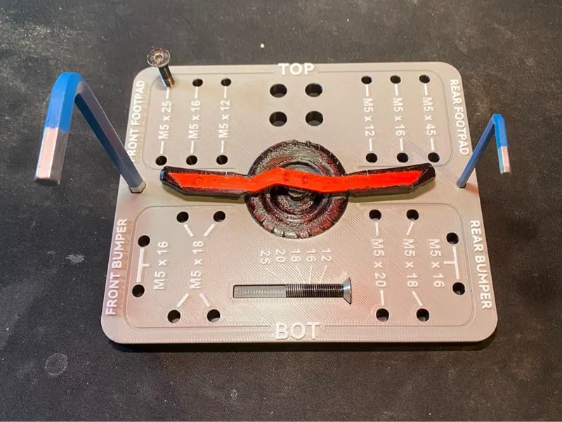 Funwheel x7 specific bolt organiser