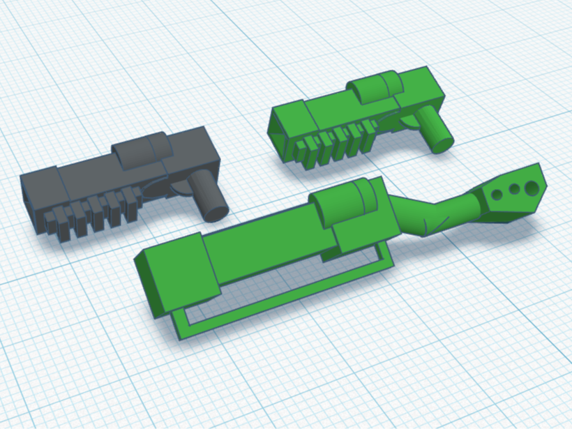 Laser Rifle & Laser Pistol für Klemmbausteine