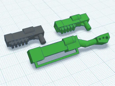 Laser Rifle & Laser Pistol for Building Blocks