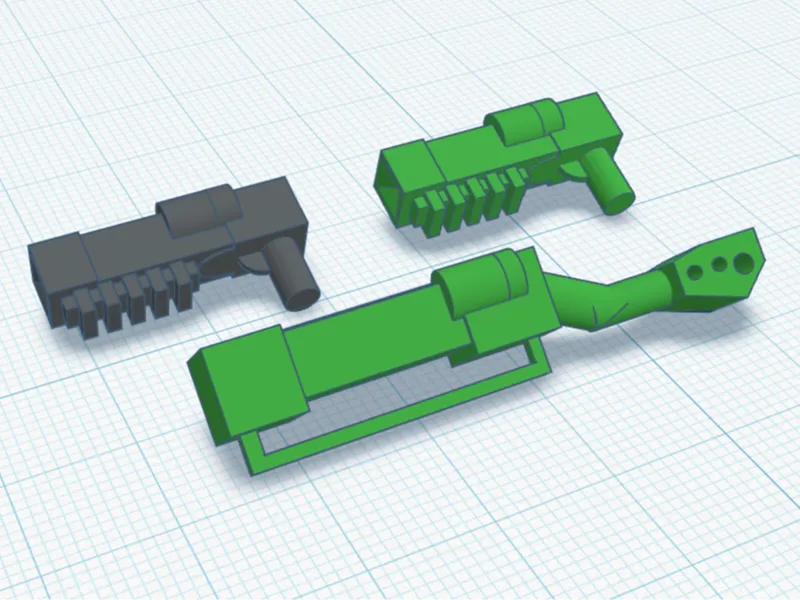 Laser Rifle & Laser Pistol für Klemmbausteine