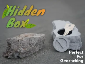 Boite cachée fausse pierre pour clef, geocaching